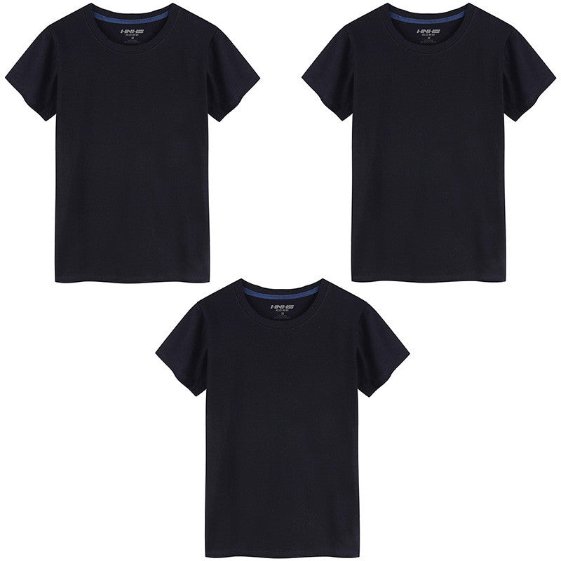 T-shirt Col Rond en Coton Stretch