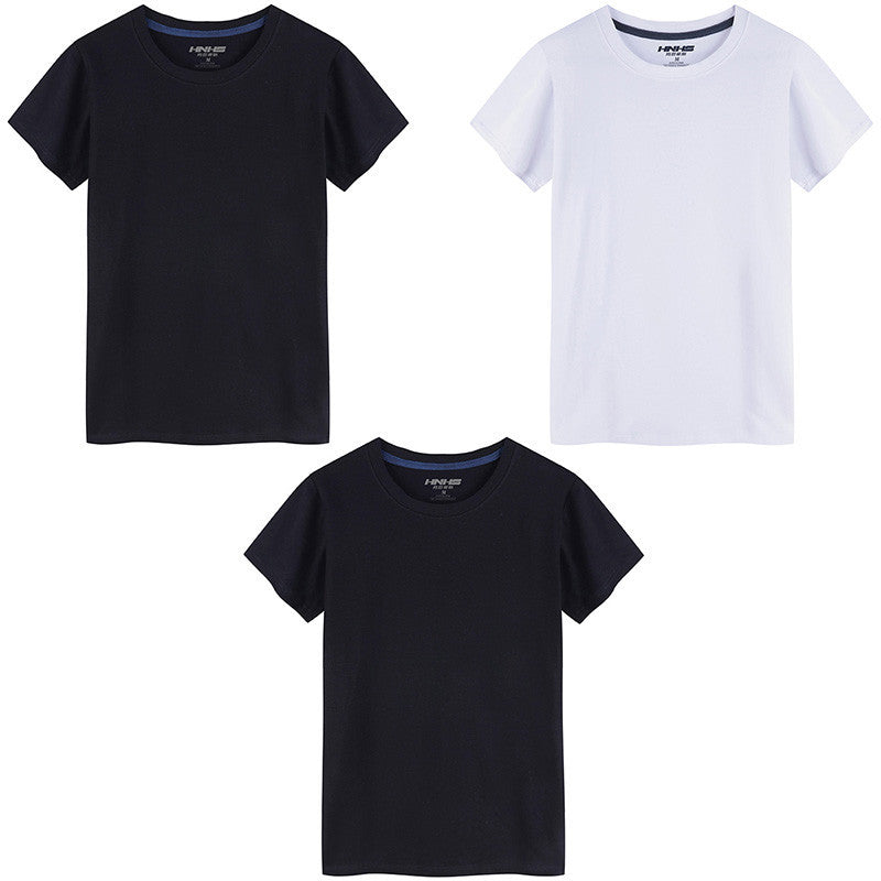 T-shirt Col Rond en Coton Stretch