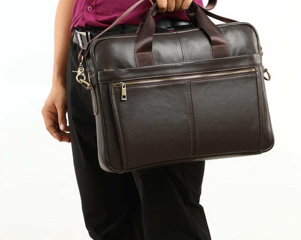 Sac Business Homme en Cuir Véritable