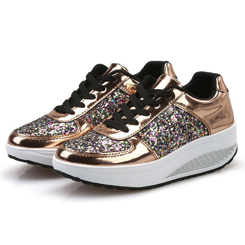 Baskets Femme Brillantes