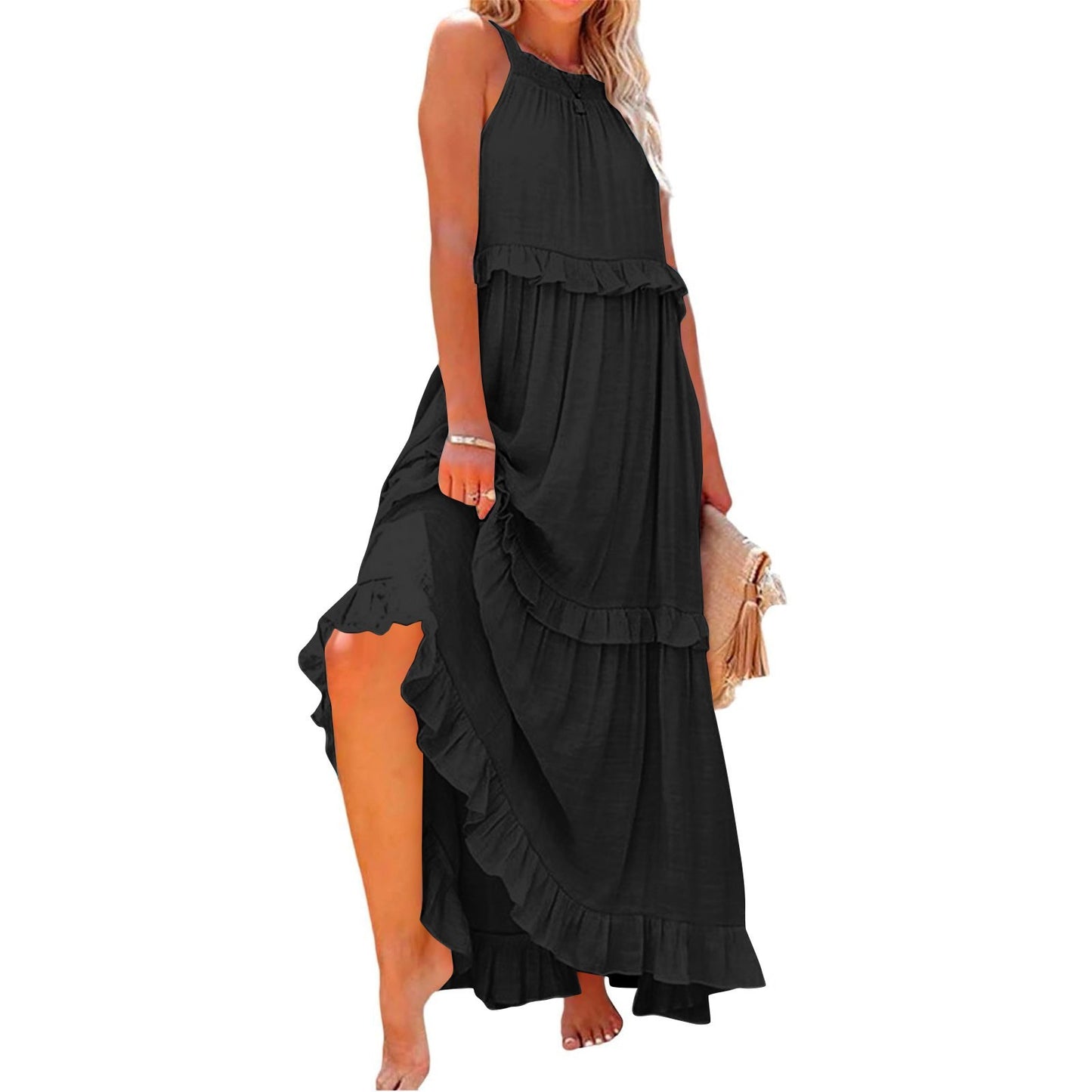 Robe Longue Femme Sans Manches