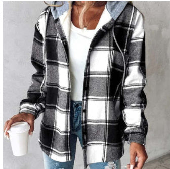 Chemise Veste Femme à Carreaux