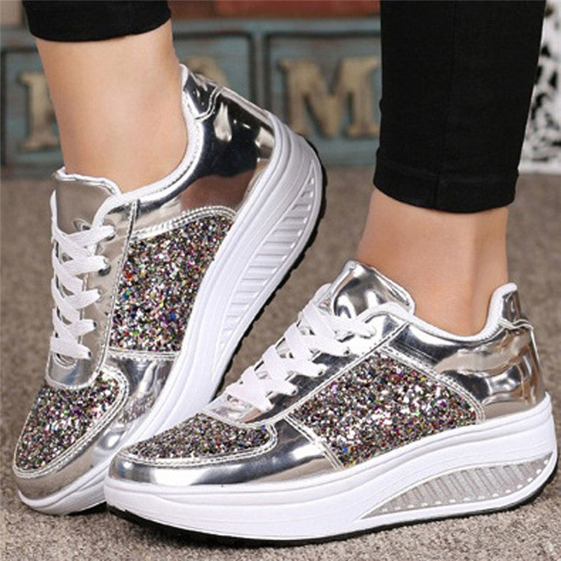 Baskets Femme Brillantes