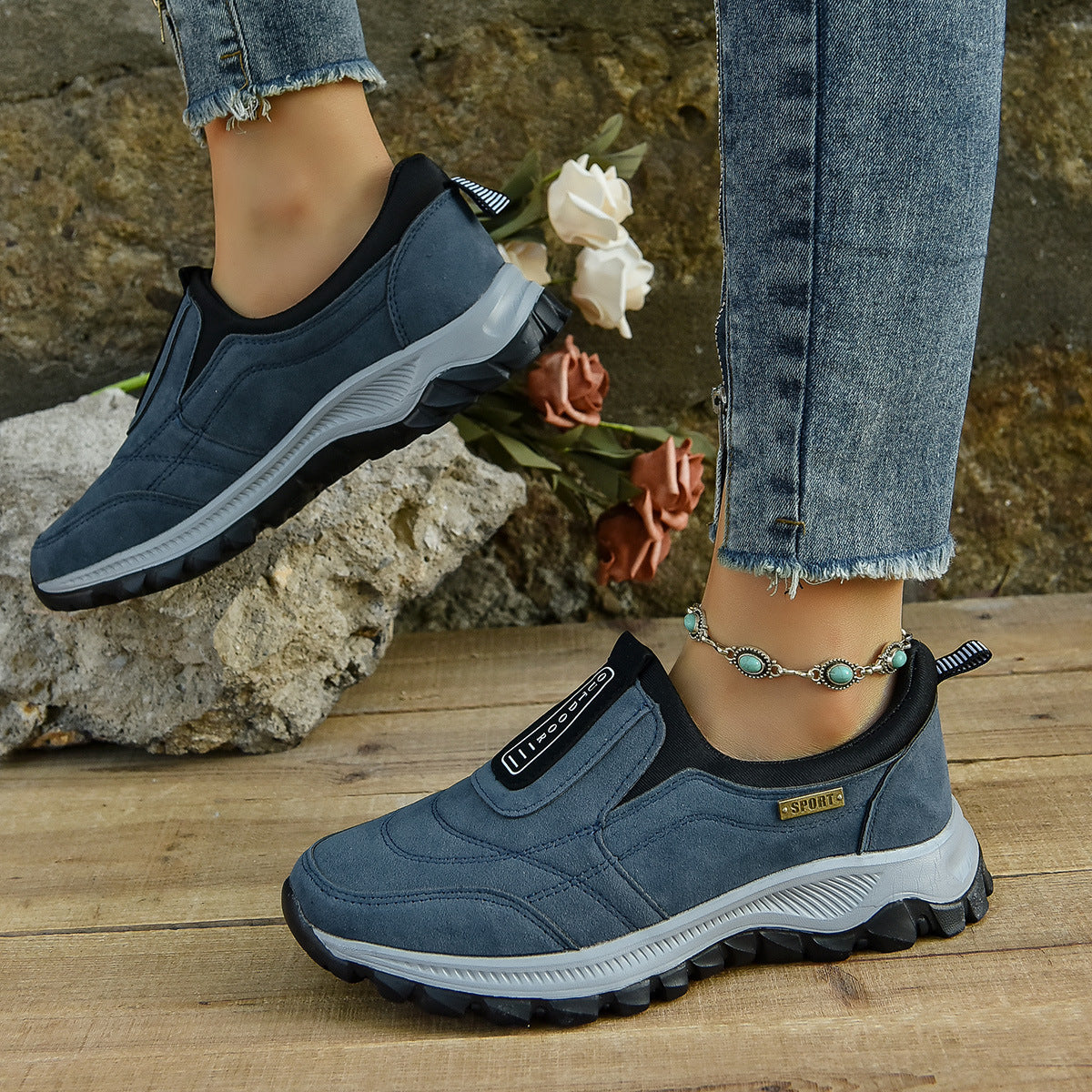 Chaussure Femme Outdoor Sans Lacets