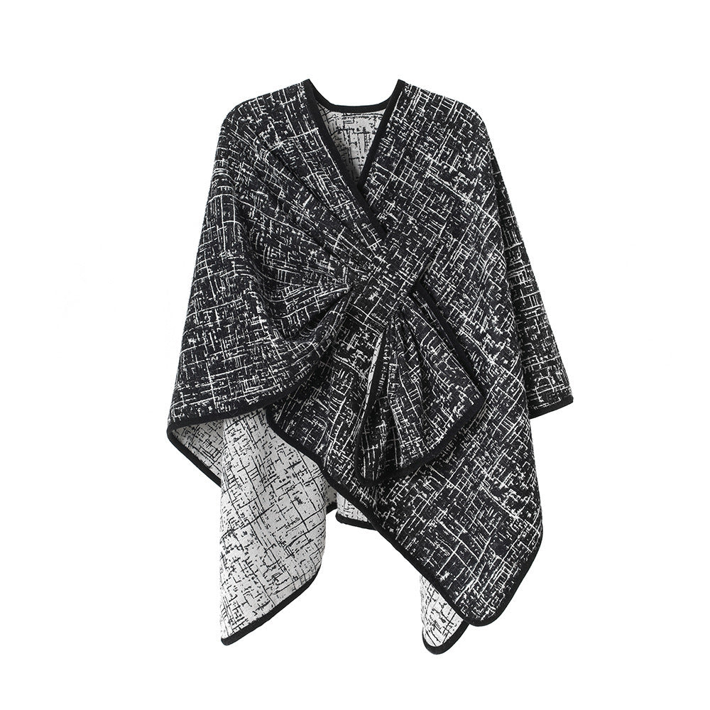Poncho Mi-long Street Style