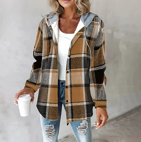 Chemise Veste Femme à Carreaux