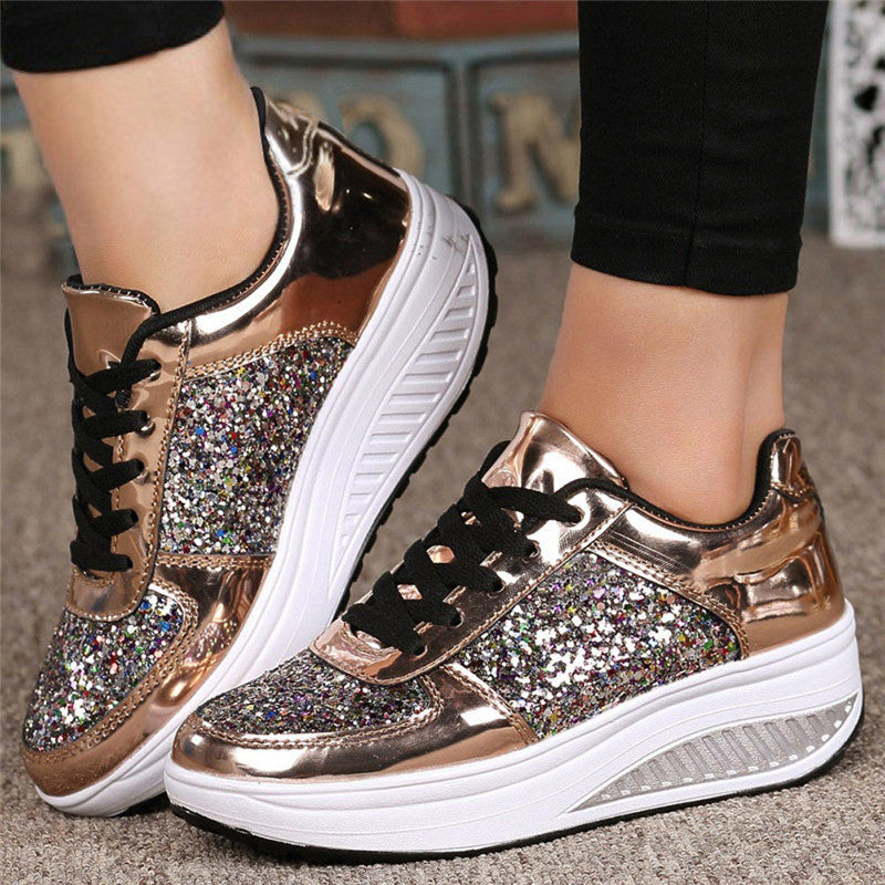 Baskets Femme Brillantes