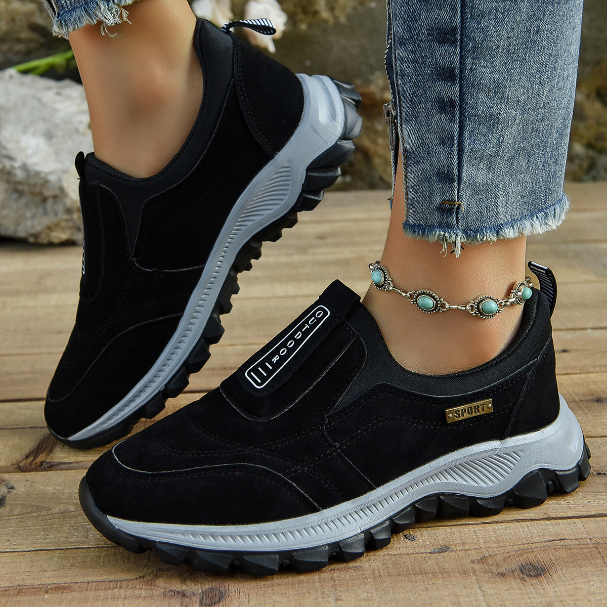 Chaussure Femme Outdoor Sans Lacets