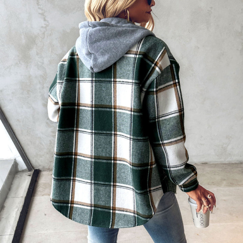 Chemise Veste Femme à Carreaux