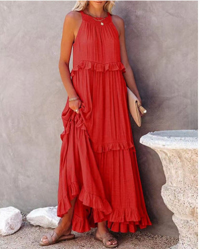 Robe Longue Femme Sans Manches
