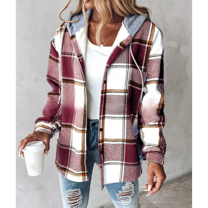 Chemise Veste Femme à Carreaux