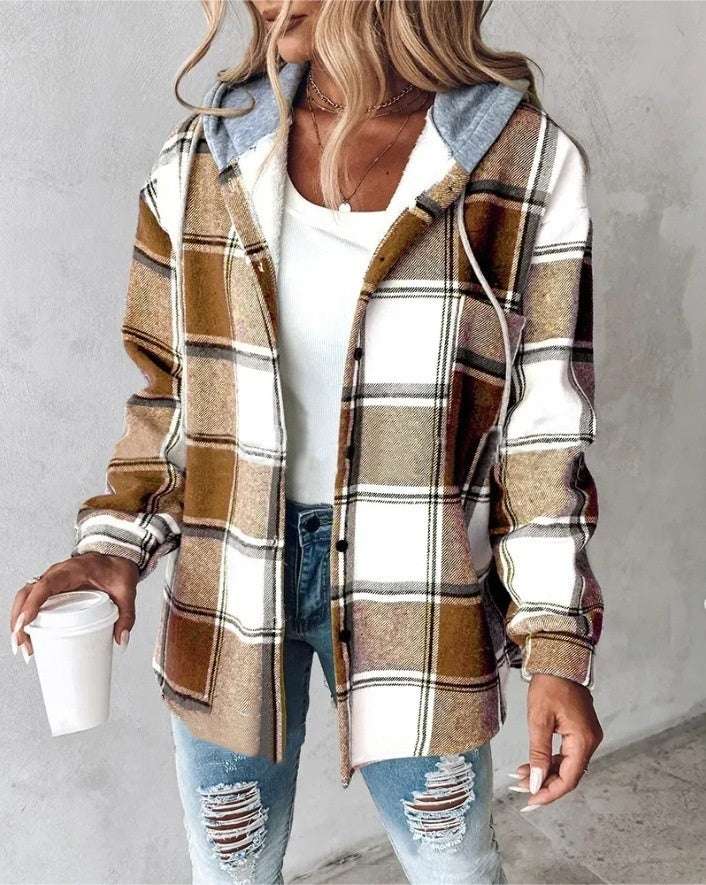 Chemise Veste Femme à Carreaux