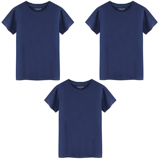 T-shirt Col Rond en Coton Stretch