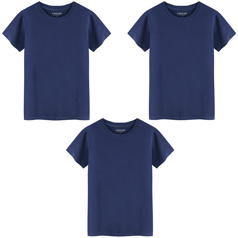 T-shirt Col Rond en Coton Stretch