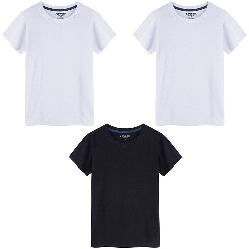 T-shirt Col Rond en Coton Stretch