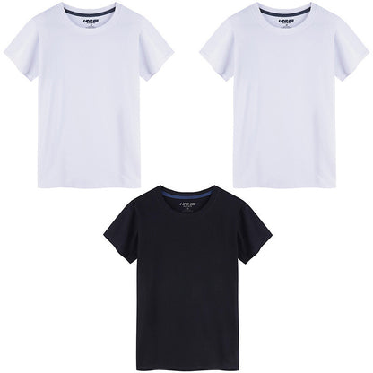 T-shirt Col Rond en Coton Stretch