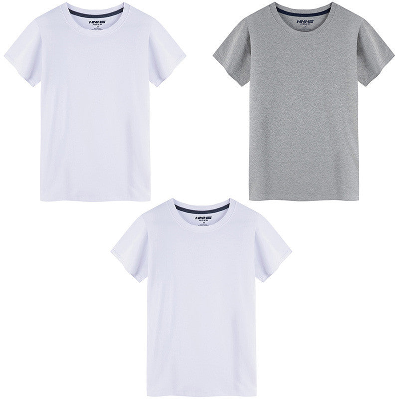 T-shirt Col Rond en Coton Stretch