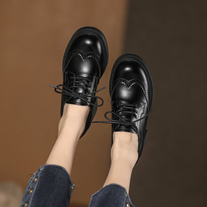 Chaussures Derby à Talon Carré – Style Intemporel