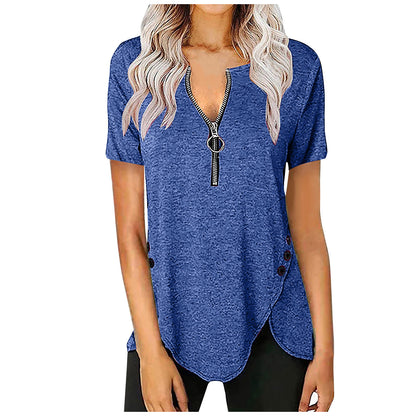 Pull Femme à Col V en Coton