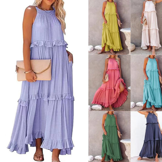 Robe Longue Femme Sans Manches