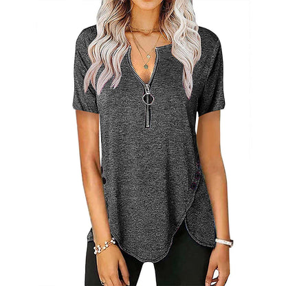 Pull Femme à Col V en Coton