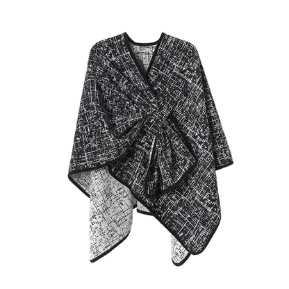 Poncho Mi-long Street Style
