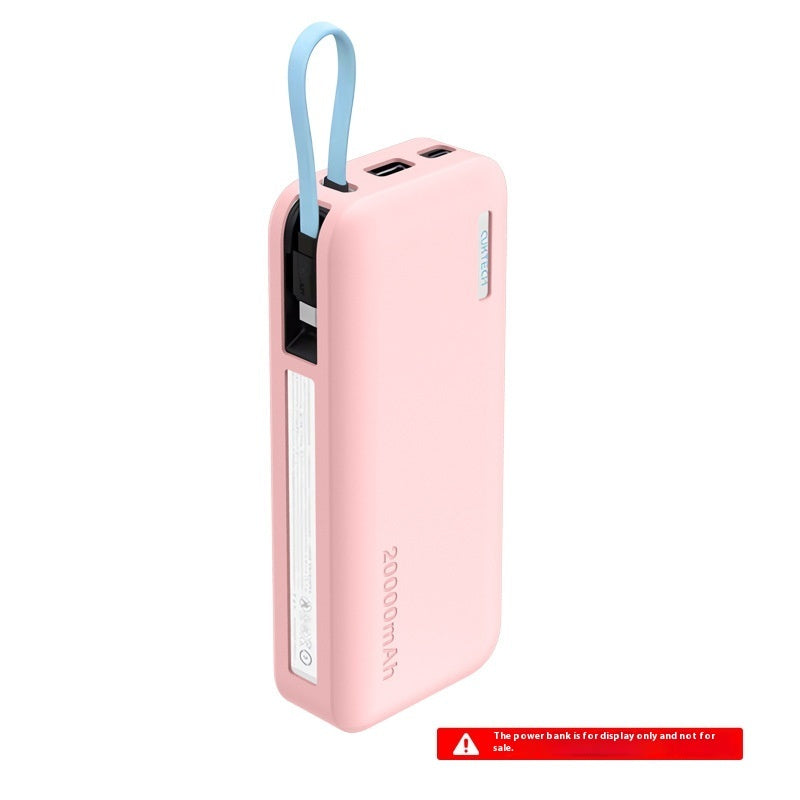 Power Bank 20 000 mAh avec housse en silicone