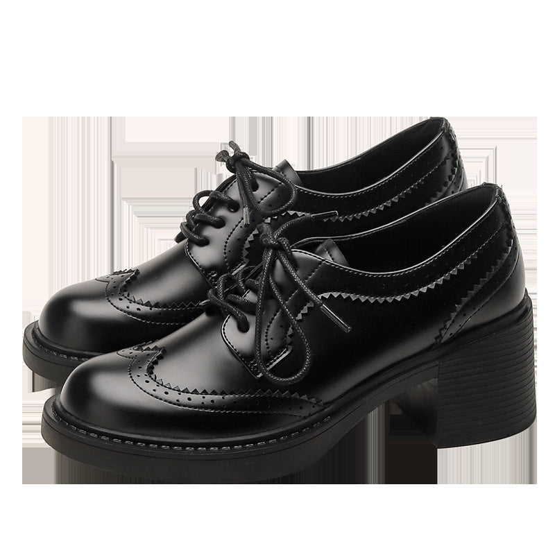 Chaussures Derby à Talon Carré – Style Intemporel