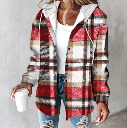 Chemise Veste Femme à Carreaux
